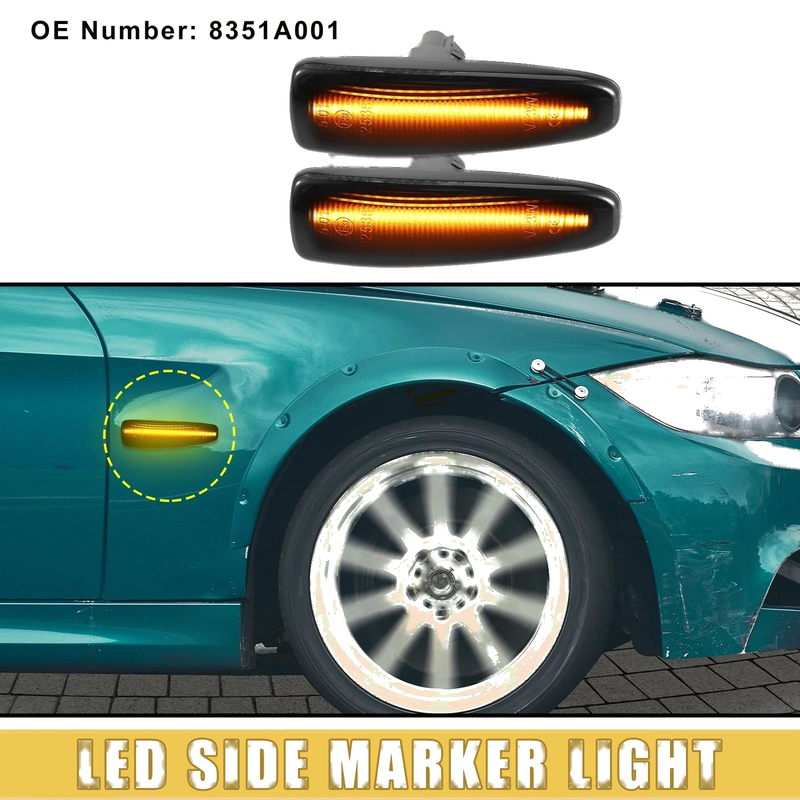Mitsubishi (1 Pair) LED Side Marker Light (2015-2023)