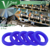 Oil Seal 30x42x8mm TPU Rotary Shaft Seal High Pressure Blue 5 Pcs