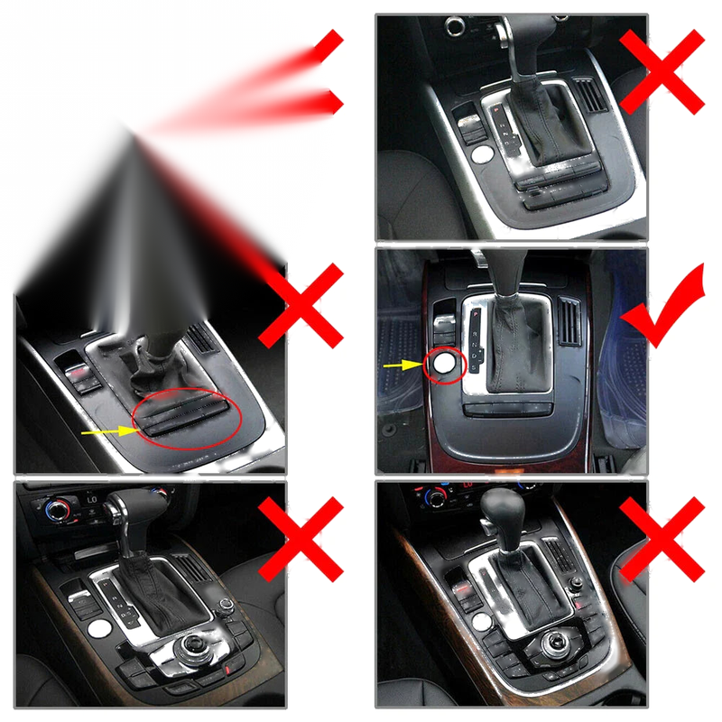 Audi A4 S4 A5 Carbon Fiber Center Console Gear Shift Panel Cover (2008-2020)