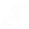Kawasaki KX125 KX250 Radiator Shrouds Guard Set (1997–2005)