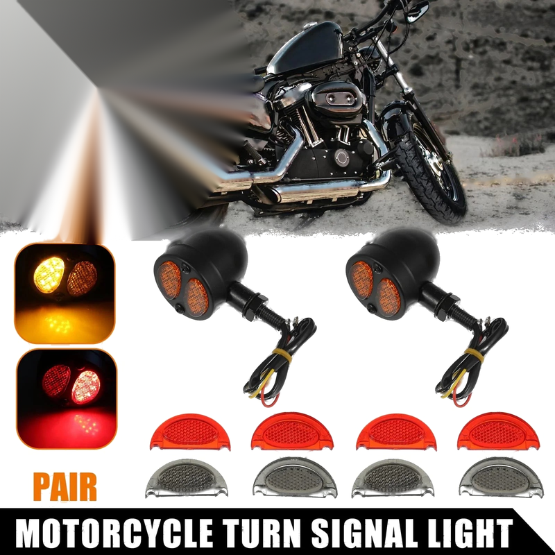 Harley-Davidson Pair Turn Signal Light 4 Wire LED Universal