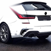 BMW 3-Series Estate Black Carbon Style Trim Canards (2019–2022)