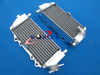 Kawasaki KX125 KX 125 Aluminum Radiator & Black Hoses (1999-2002)