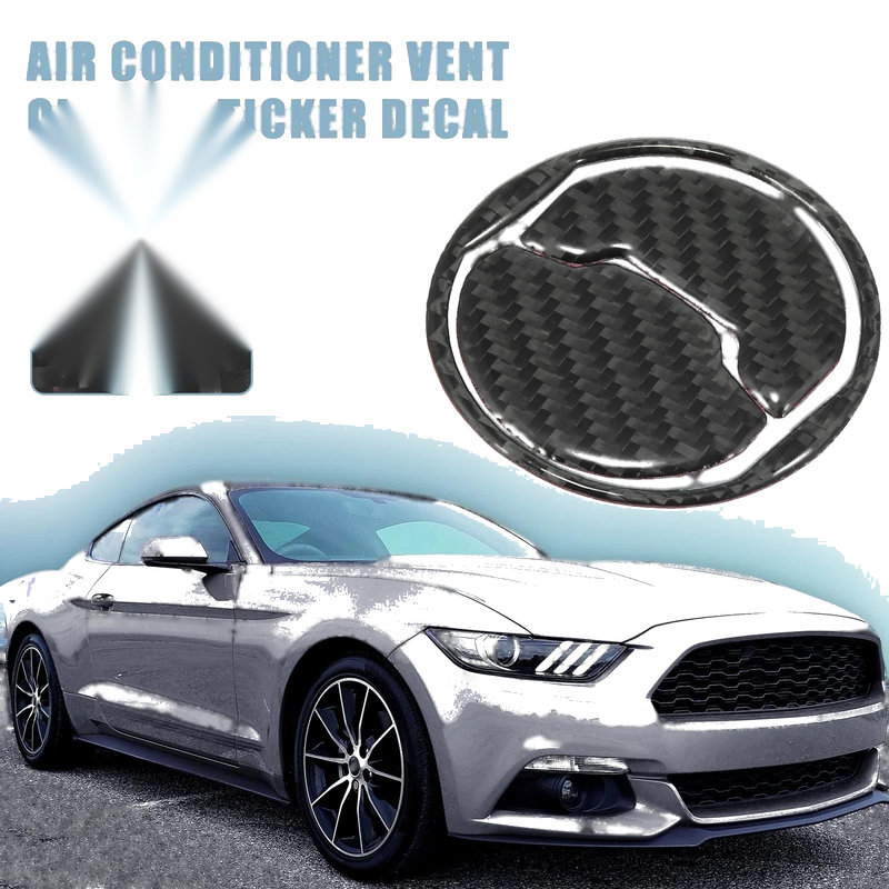 Ford Mustang (2015-2020) Black 3 x Dashboard Air Conditioner Vent Covers