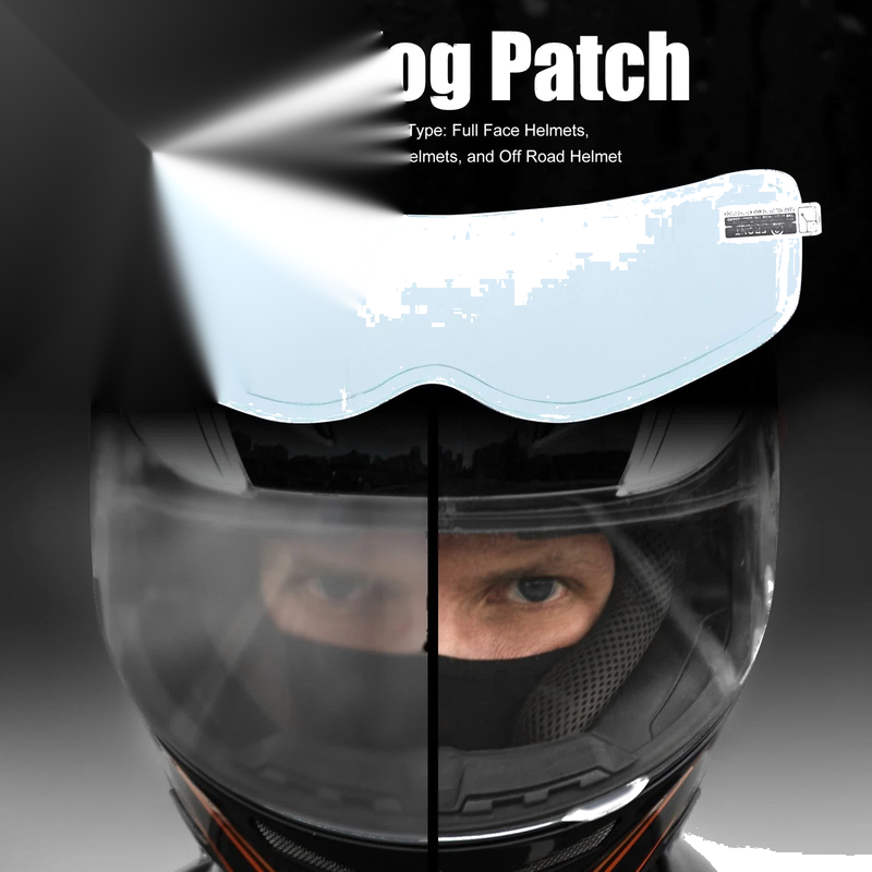 Motorcycle Film 8.86x2.56 Helmet Anti-Fog Lens Sticker
