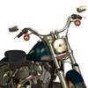 Honda Shadow Sabre VT 700 750 Black Amber Bullet Turning Signal Lights 2 x