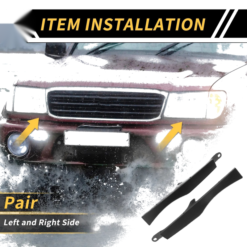 Toyota Tacoma Pair Front Bumper Grille Headlight Filler (2005–2011)