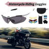 Motorcycle Riding Dark Gray Lens White Black Frame Cycling Sunglasses Goggles