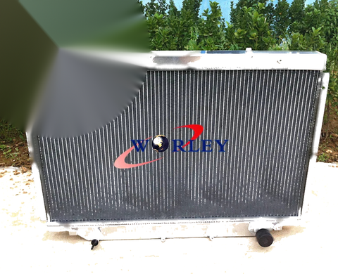 Toyota Landcruiser HZJ80 HDJ80 Aluminum Radiator + Black Hose (90-98)