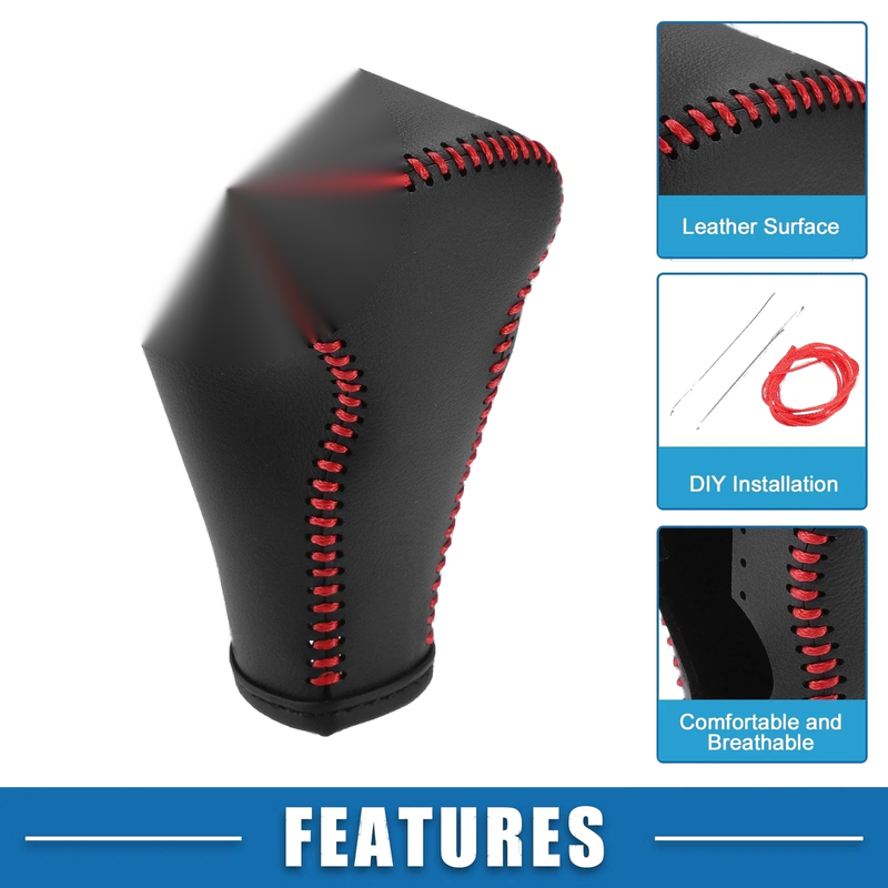 Nissan Versa Gear Shifting Knob Cover Trim 2013-2016 Black Red