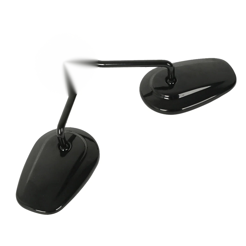 Harley Touring Sportster 883 1200 Softail Vivid Black Rear View Mirrors