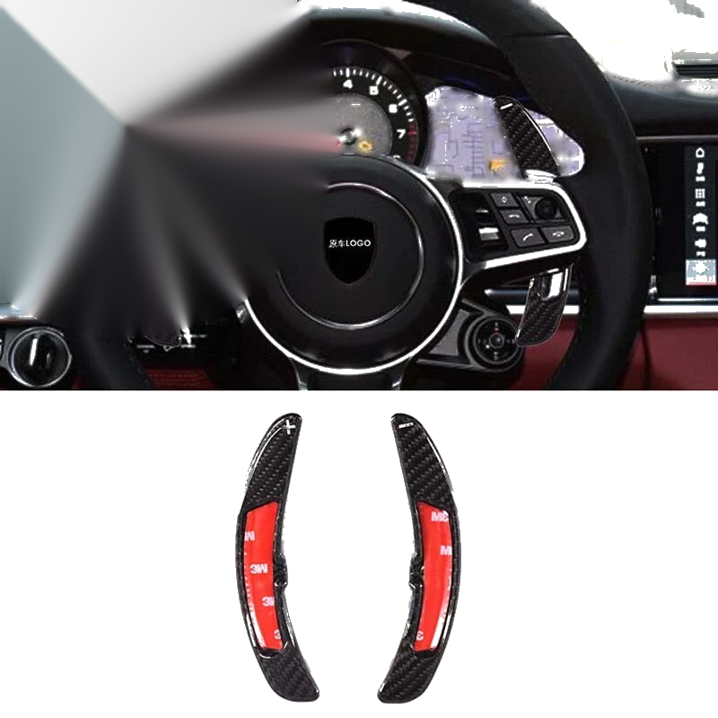 Porsche Macan Cayman Real Carbon Fiber Steering Wheel Shift Paddle Fit