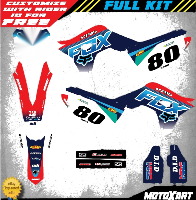 Honda CRF 250 Full Custom Graphic Kit (2019)