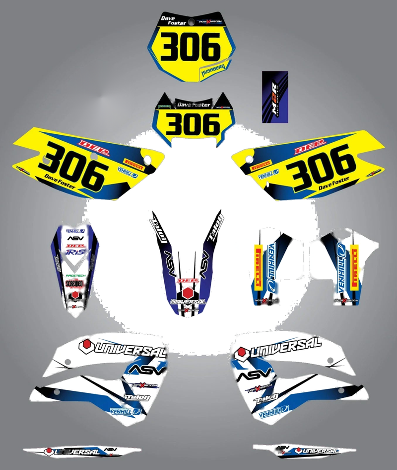 Husaberg FE 390, 450, 570, TE 250, 300, FX 450, FS 570 Storm Stickers (2009-2012)