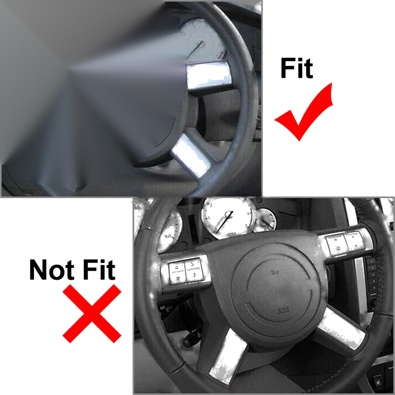 Chrysler 300 300C 4pcs Carbon Fiber Steering Wheel Cover (2005-2010)