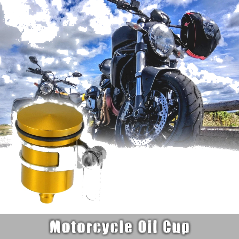 Yamaha BMW Gold Tone Motorcycle Front Brake Master Cylinder Oil Tank Cup