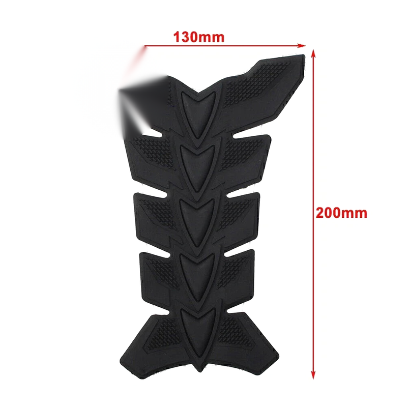 Motorcycle Gas Fuel Oil Tank Red 3D Fish Bone Decal Sticker Protector