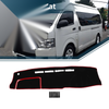TOYOTA HIACE Dashboard Dash Cover Mat with Sticker Black Red (2004–2024)