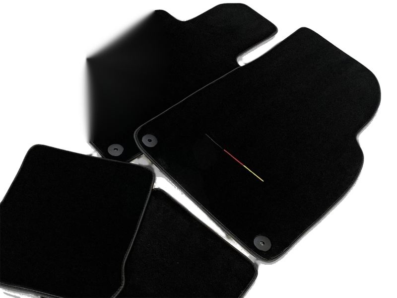 Audi SQ8 LHD Carpet Black Germany Flag Floor Mats (2020-2022)