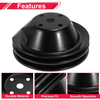Chevy SBC Small Block LWP Double-Groove Long Water Pump Pulley