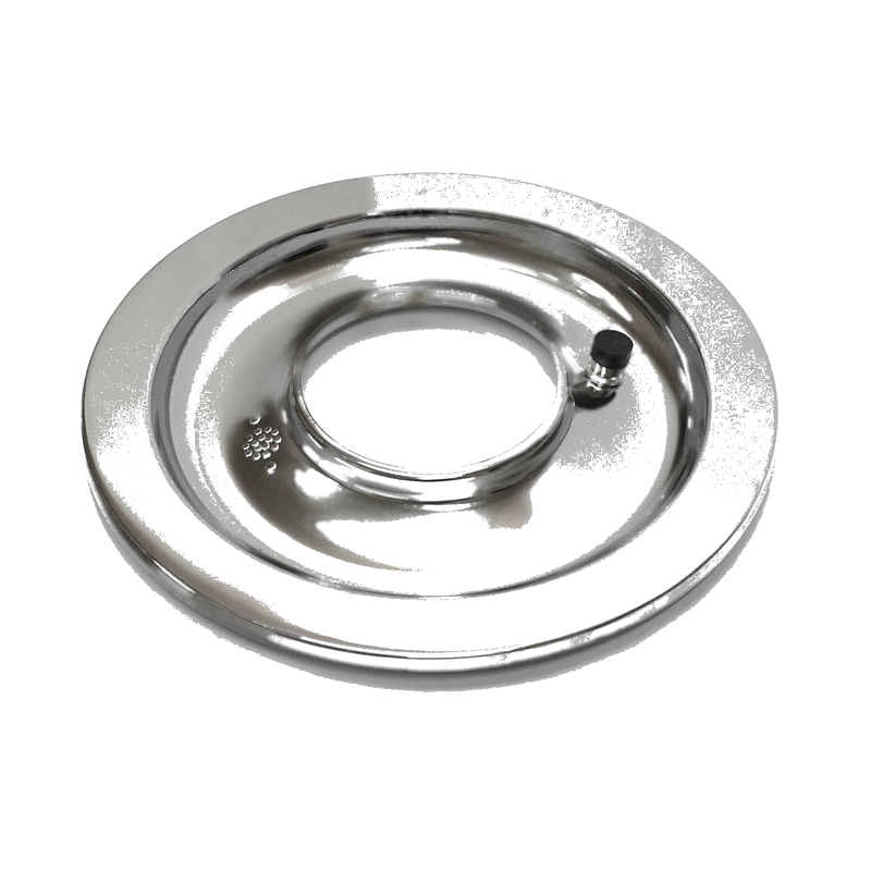 14" Chrome Flat Air Cleaner Base