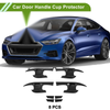Toyota Camry Car Door Handle Cup Protector Carbon Fiber Black Blade Shape