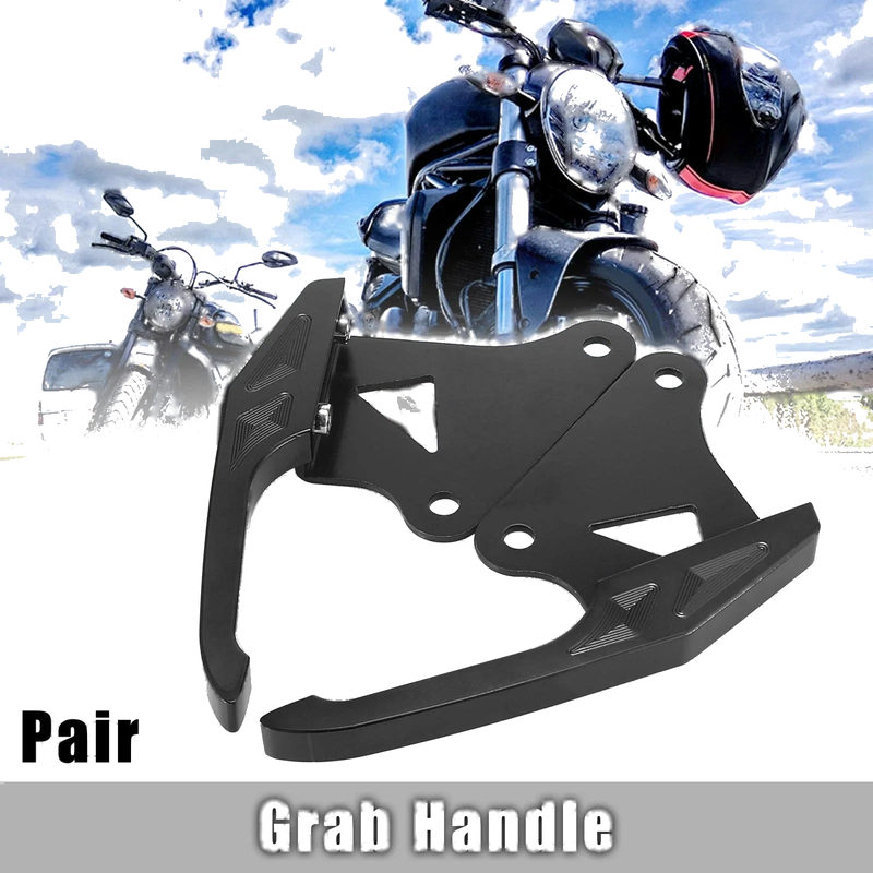Honda MSX125 Pair Motorcycle Rear Seat Passenger Grab Bars Handle Black