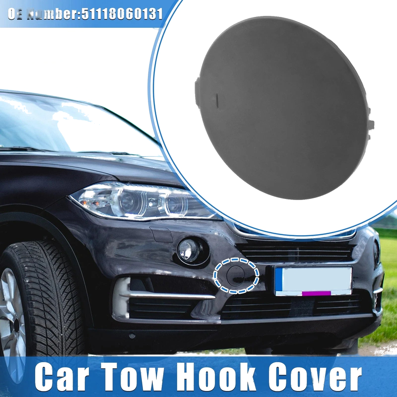 BMW X5 (2016-2018) Gray Front Right Tow Hook Cover