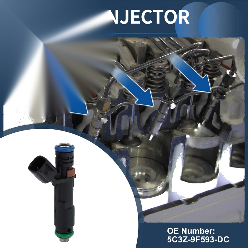 Ford F-150 V8 2005-2006 5.4L Black Fuel Injector (1 Pc)