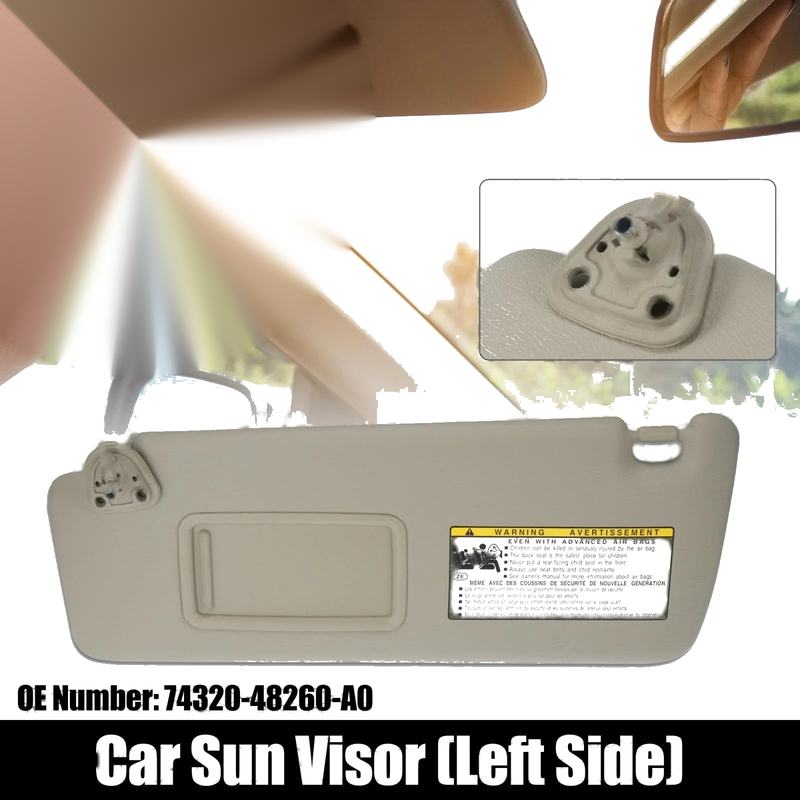 Toyota Highlander Front Left Side Car Sun Visor (2004–2007)