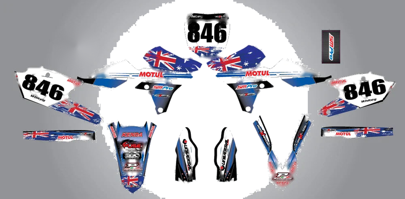 Yamaha YZF 450 - Aussie Pride Style Custom Graphics (2014)