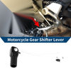 Bosuer 125 Siver Tone Black Head Folding Motorcycle Gear Shifter Lever