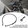Motorcycle ATV Brake Clutch Oil Hose / 60cm 23.62" Banjo Bend 28° Black