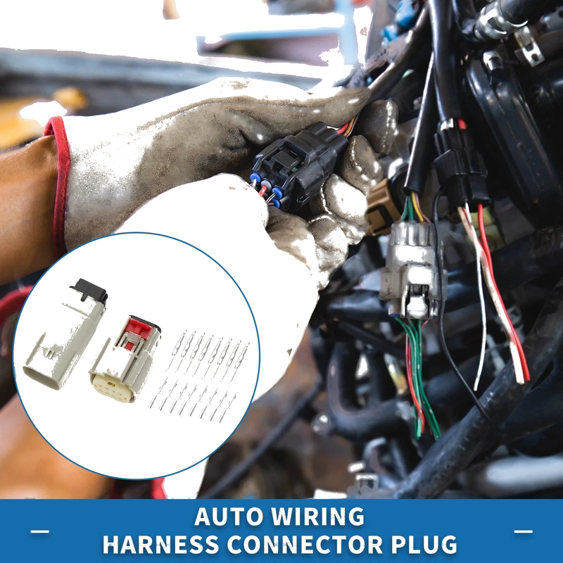 Harley-Davidson Wiring Harness Connector Plug Male/Female Wire Terminal