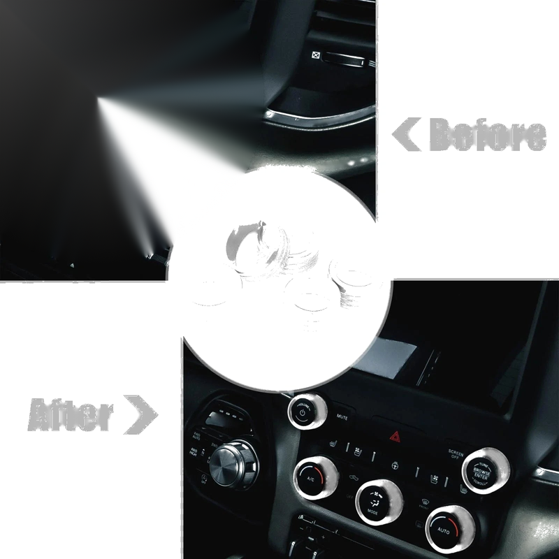 Dodge Ram 1500 5 x AC Radio Switch Knob Cover (2018 - 2020)