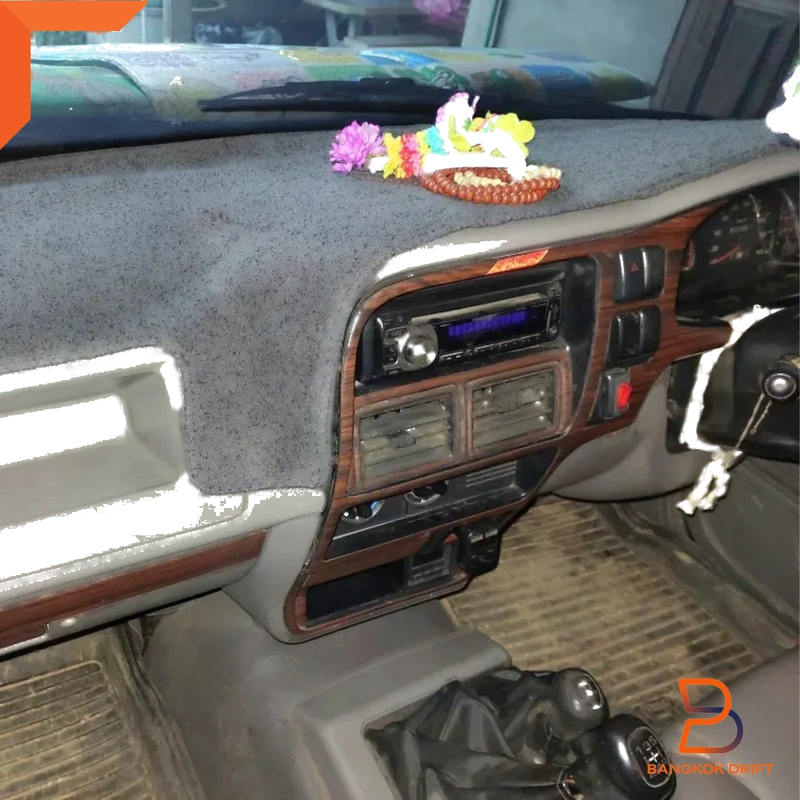 Holden Rodeo Isuzu Ute Grey Black Dash Mat Carpet Cover (1997-2003)