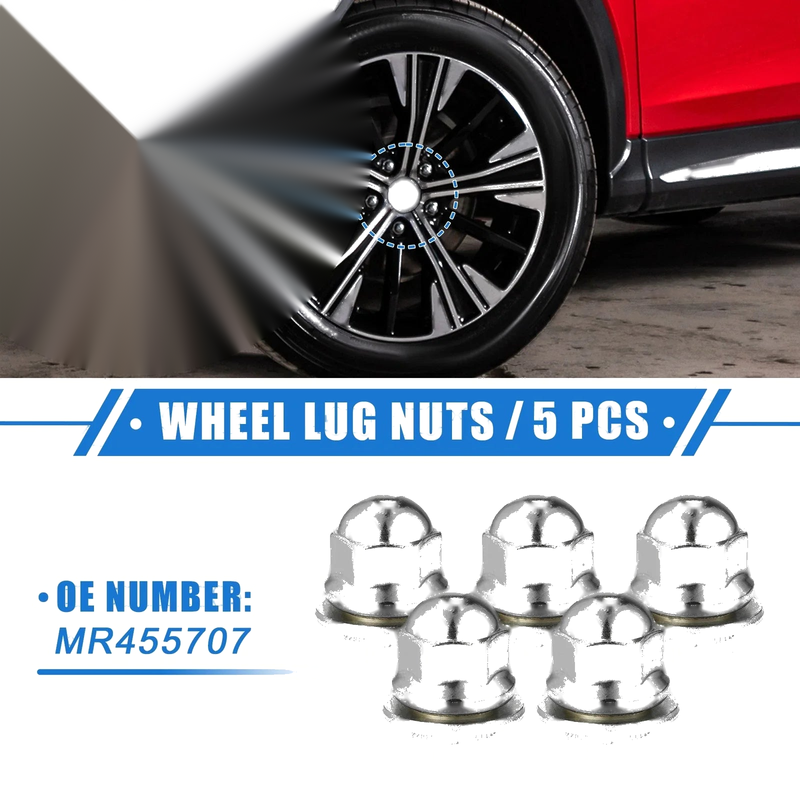 Mitsubishi Endeavor, Outlander, RVR 5 x M12x1.5 Wheel Lug Nuts
