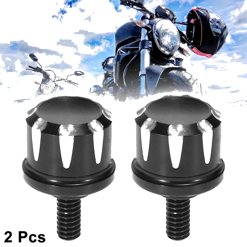 Harley Davidson Road Softail 2 x Aluminum Seat Bolt Tab Screw Mount Knob