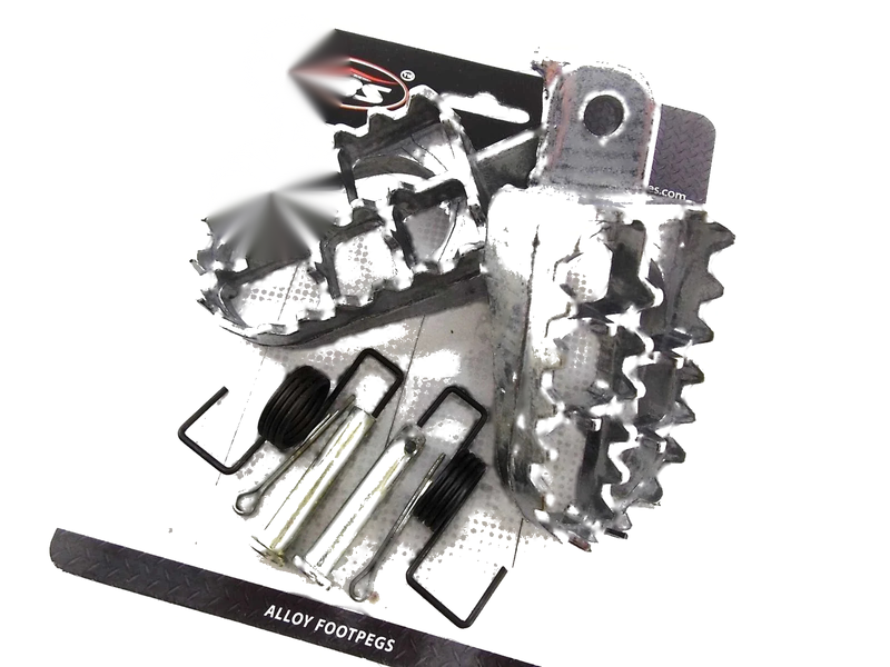Yamaha GT80 74-80 Silver Foot Pegs Set (Left & Right Pair)