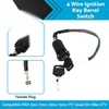 ATV Quad 50cc 110cc 125cc 150cc 4 Wire Ignition Key Barrel Switch