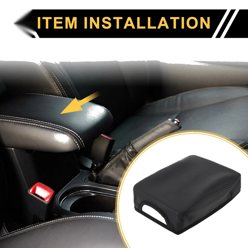 Toyota Tacoma (2016-2020) Anti-Scratch Black Console Lid Armrest Cover