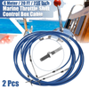 Outboard Engine Throttle Control Cable 2 x 20ft 6 Meter 236inch Marine 33C