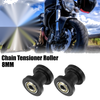 Motorcycle 2 x 8mm Drive Chain Pulley Chain Tensioner Rubber Wheel
