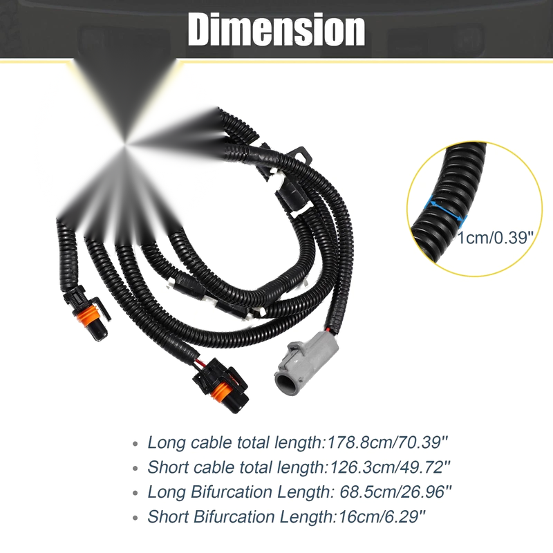 Ford F250 F350 Super Duty Fog Driving Light Wiring Harness (2005-2016)