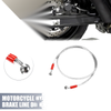 Make Model Brake Line / 120cm / Motorcycle Hydraulic Hose 28° 0° Silver Tone