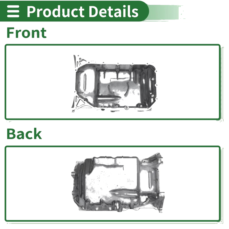 Honda CR-V 2012-2014 - 1 x Aluminum Silver Tone Engine Oil Pan