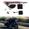 Motorcycle Riding Goggles Light Red Lens Black Frame TPU Cycling Sunglasses