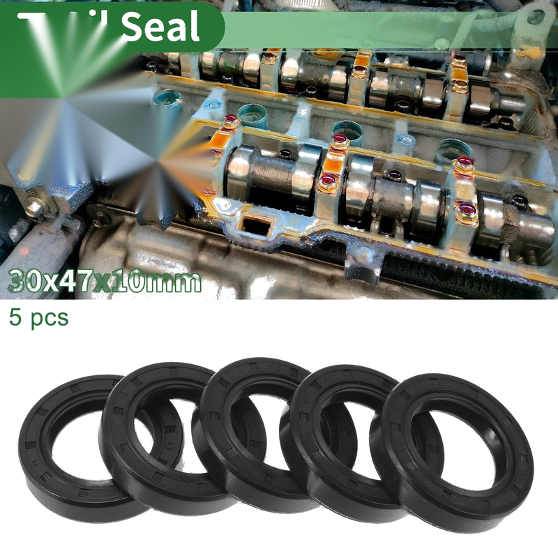 Oil Seal 30x47x10mm 5 x Seal Ring Rotary Shaft NBR Rubber