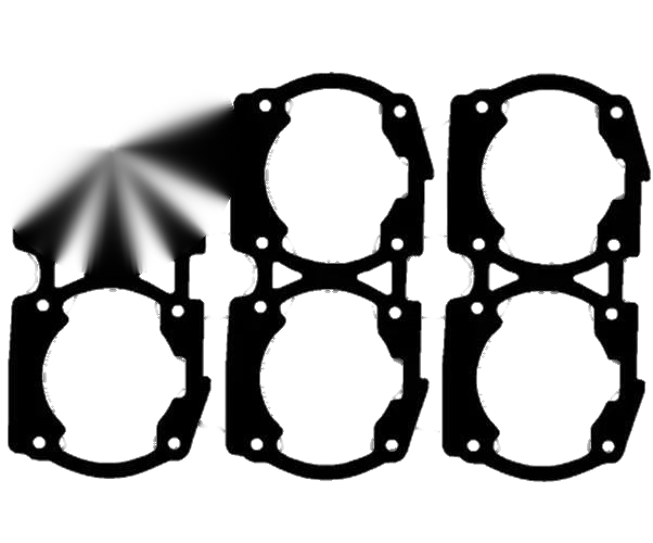 Sea-Doo 717 / 720 XP GSX GTI GTS GS Cylinder Base Gasket 3-Pack