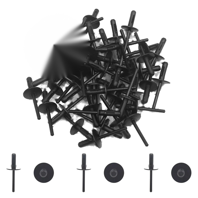 BMW 50 Pcs 6mm Plastic Rivets Fastener Clip